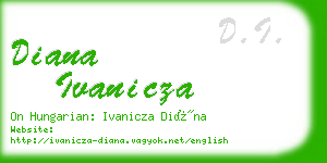 diana ivanicza business card